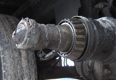 Before - Axle repair before and after - Job 3